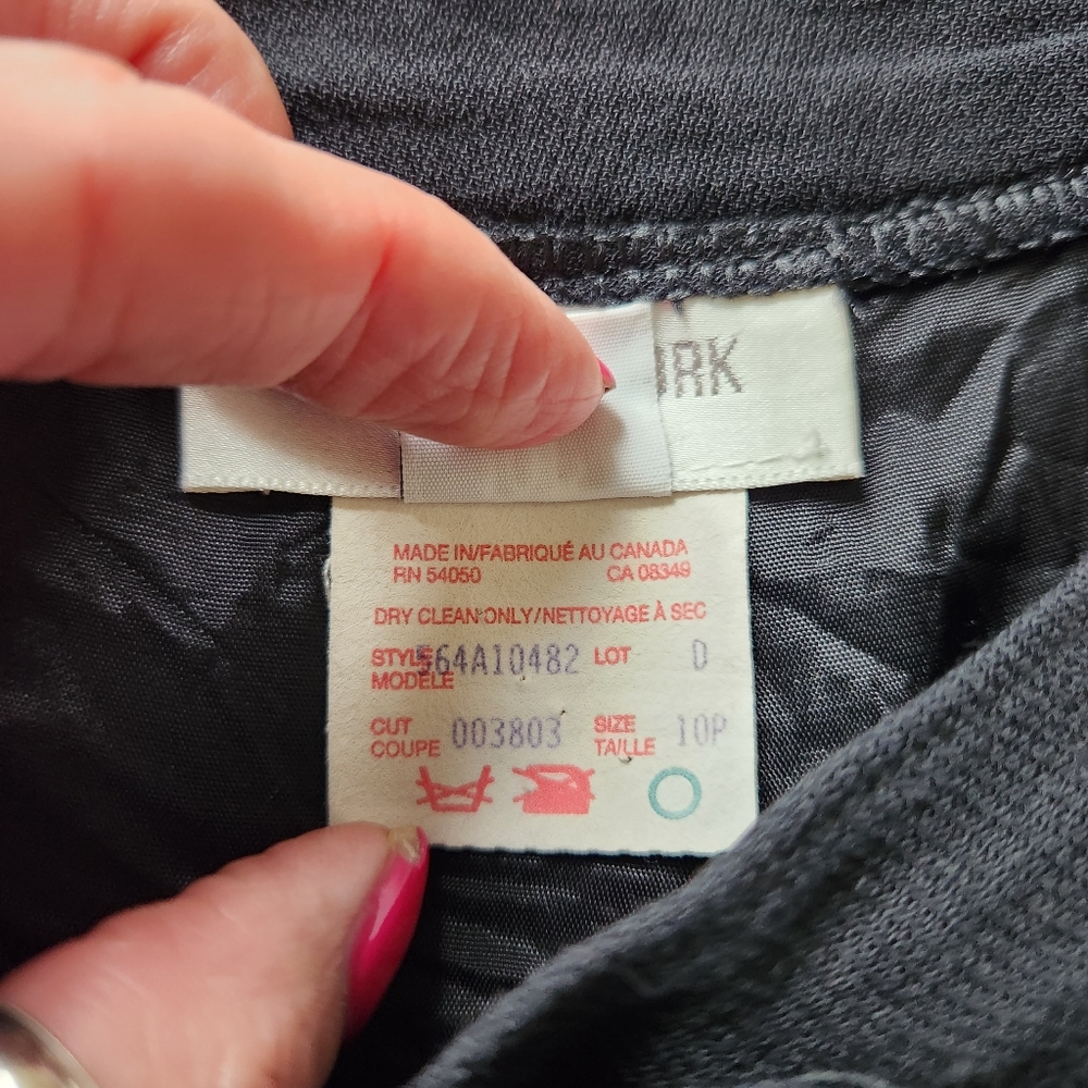 Jones New York Petite Black Trouser Pant, Size 10P - Picture 4 of 6
